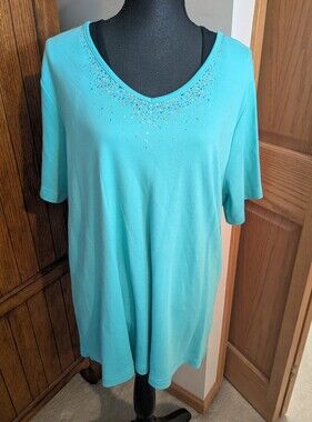 QUACKER FACTORY Sequin Top, Sz 2x, NWOT!!!